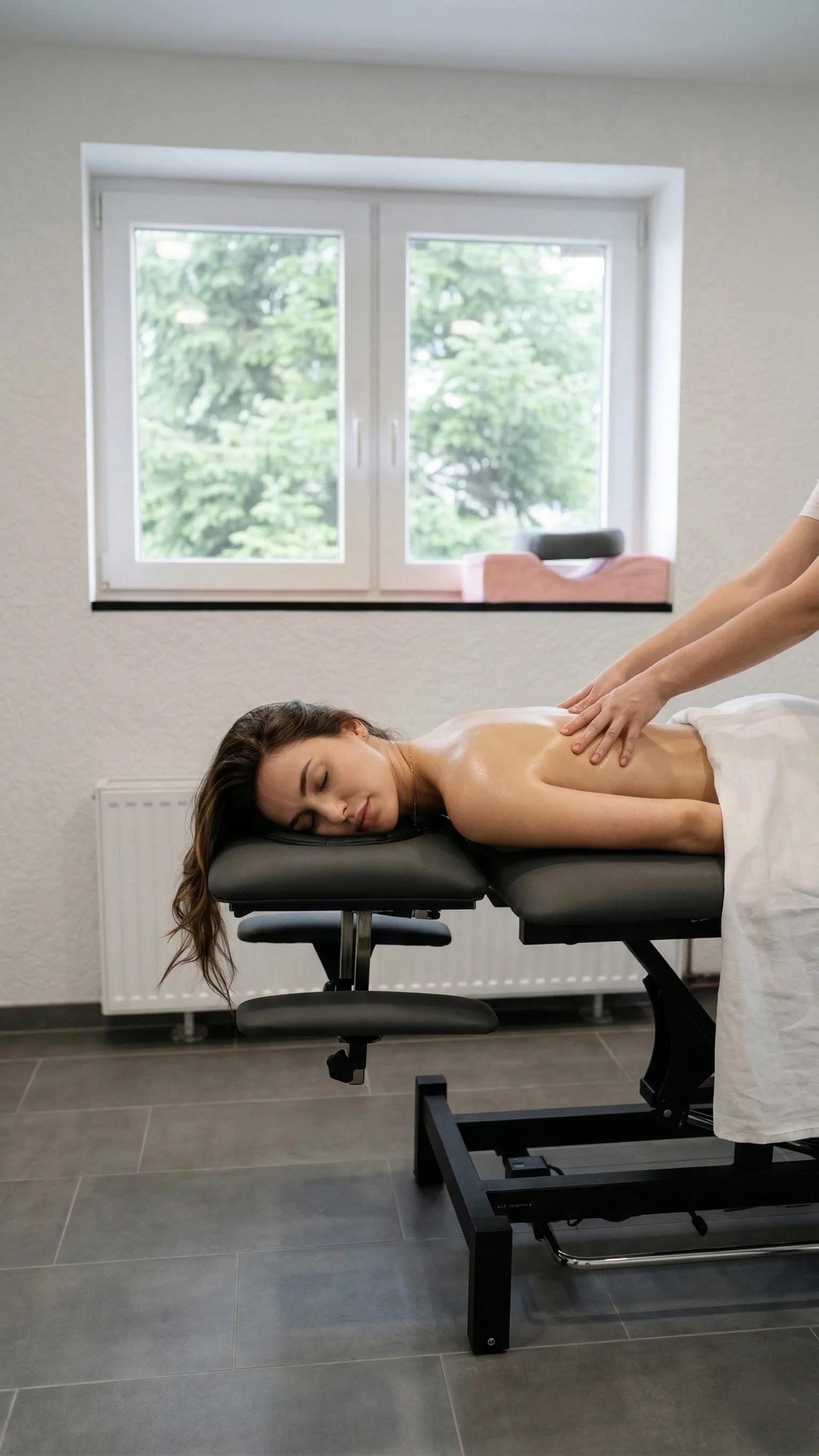 Massage im Schulterbereich bei Liva